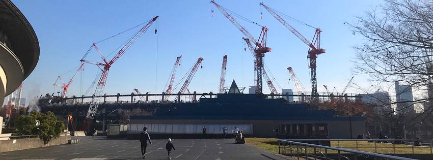 ［社会の窓］新国立競技場の建設現場