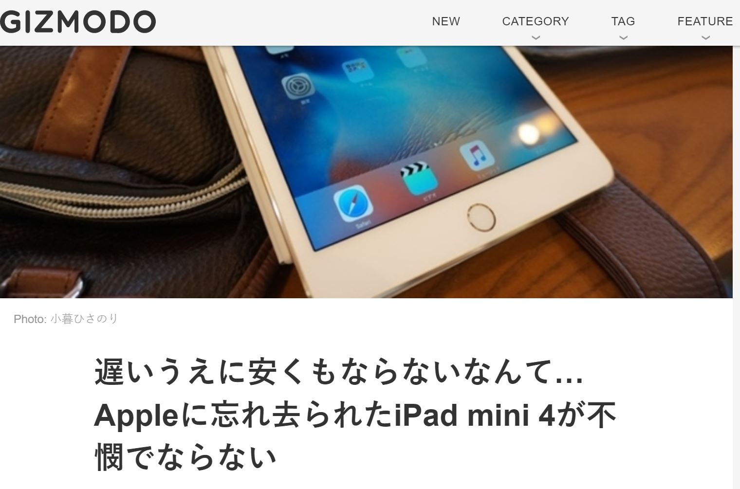 5346　iPad mini4の後継が出ない…