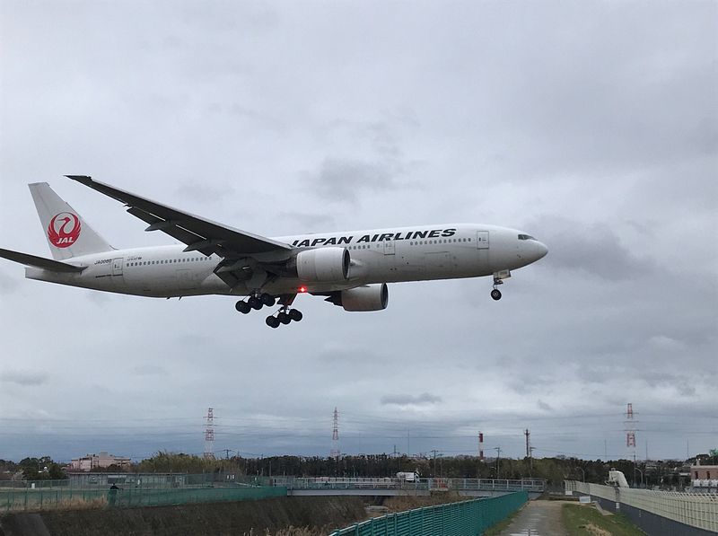 5326　千里川河川敷で飛行機を見る