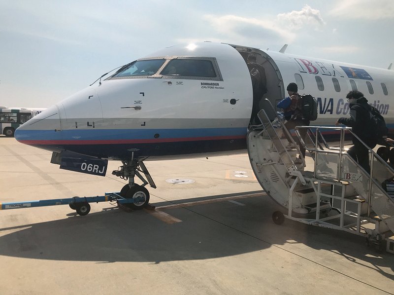 CRJ700は初めて乗る
