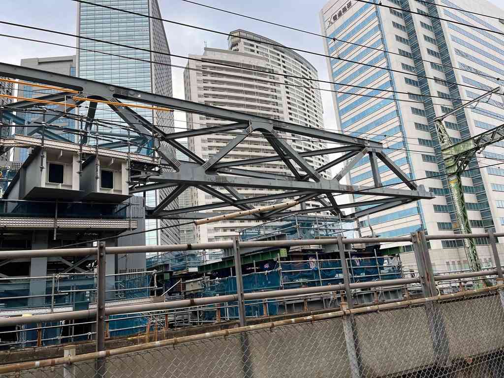 8116　京急品川駅付近の連続立体交差化事業の様子（2026年2月）